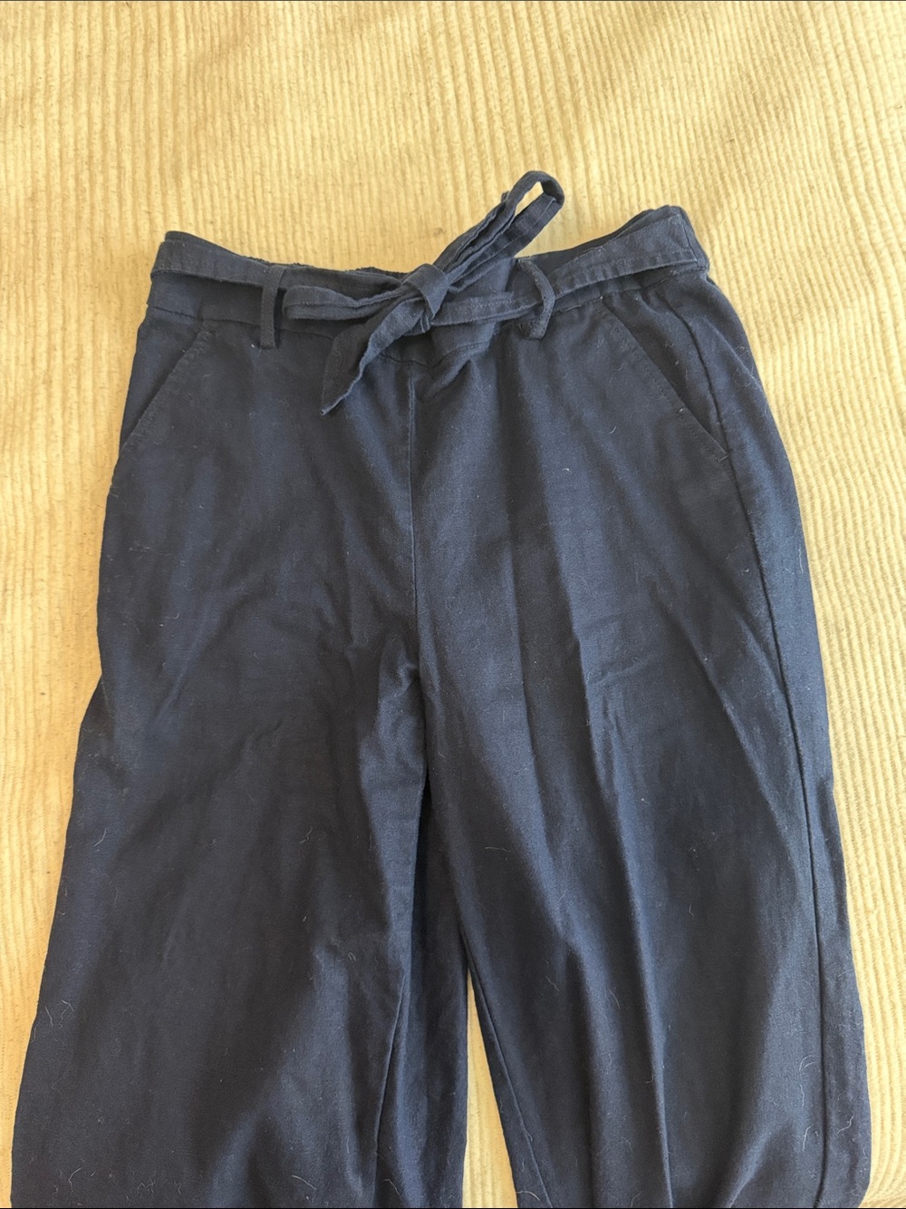 J. Crew Navy Blue Cropped Drawstring Pants